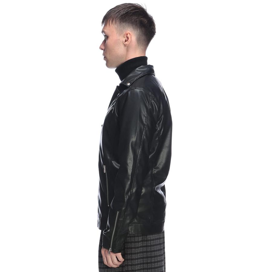 S＆SONS (エスアンドサンズ) ダブル ライダース ジャケット 合成皮革