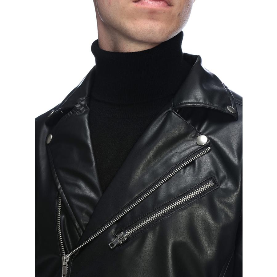 S＆SONS (エスアンドサンズ) ダブル ライダース ジャケット 合成皮革
