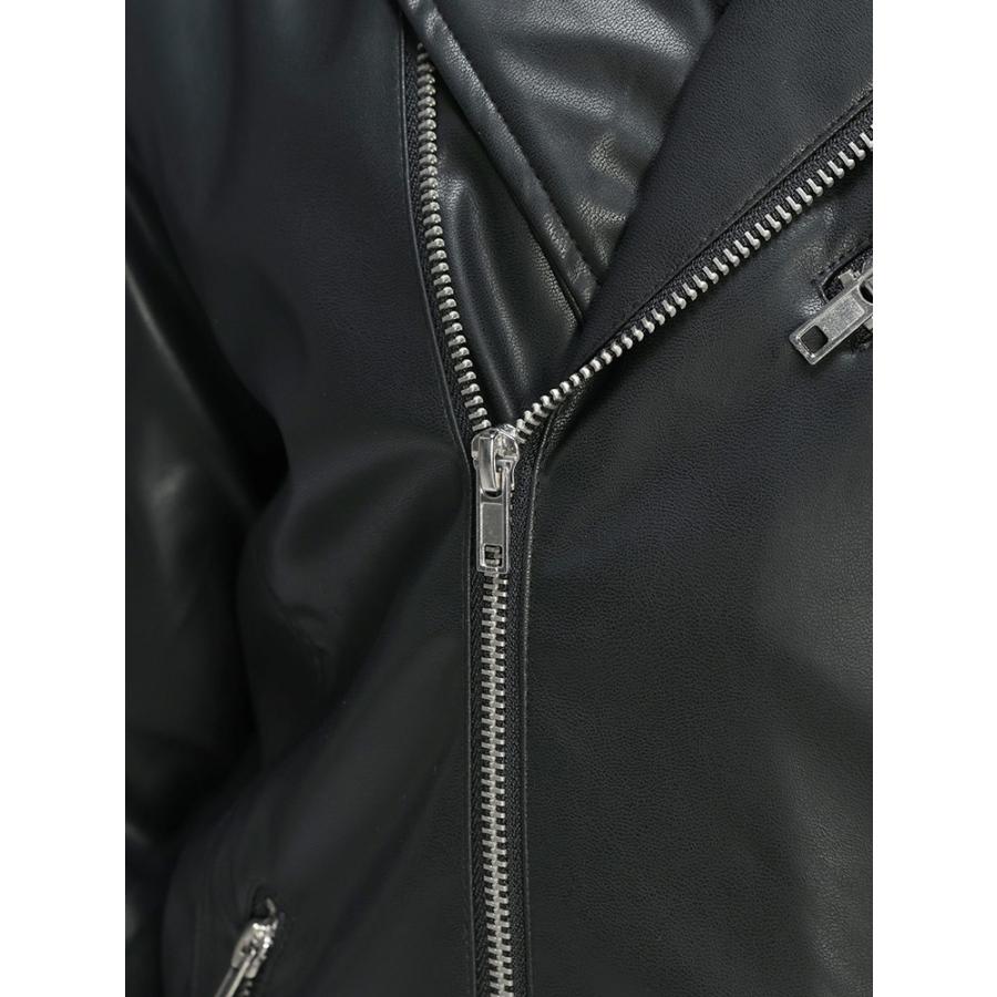 S＆SONS (エスアンドサンズ) ダブル ライダース ジャケット 合成皮革