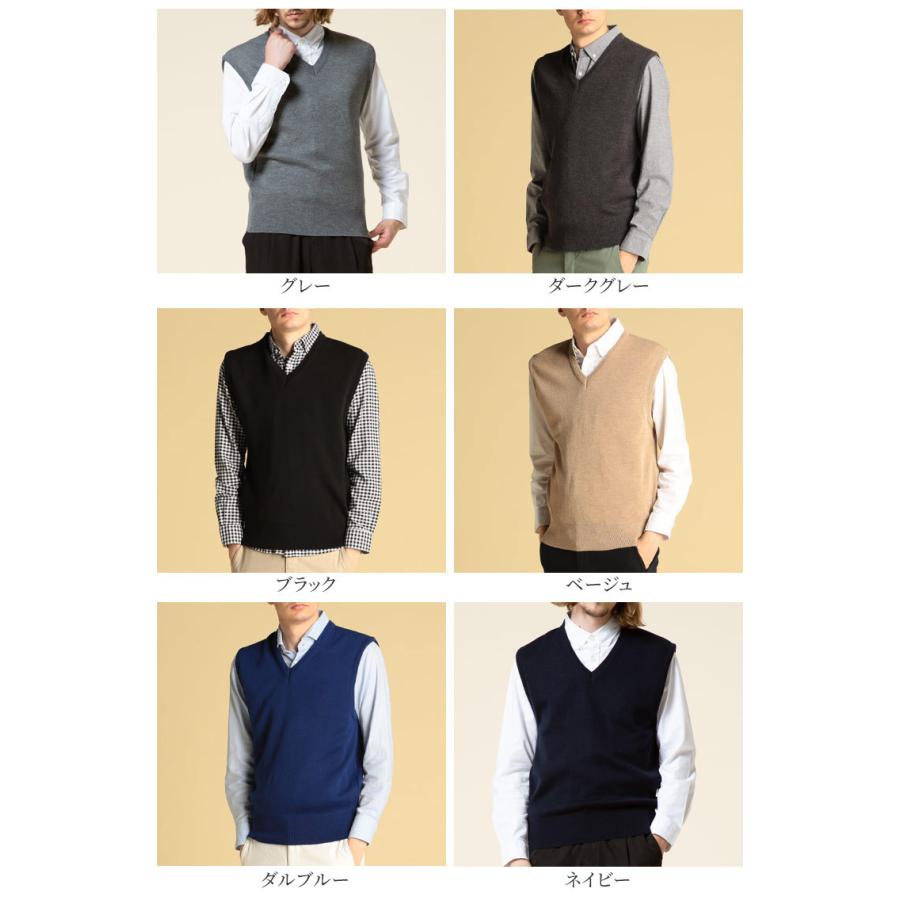 eLLa selectshop ネイビーVネックベストワインカッププルオーバー eLLa selectshop ネイビーVネックベストワインカッププルオーバー eLLa