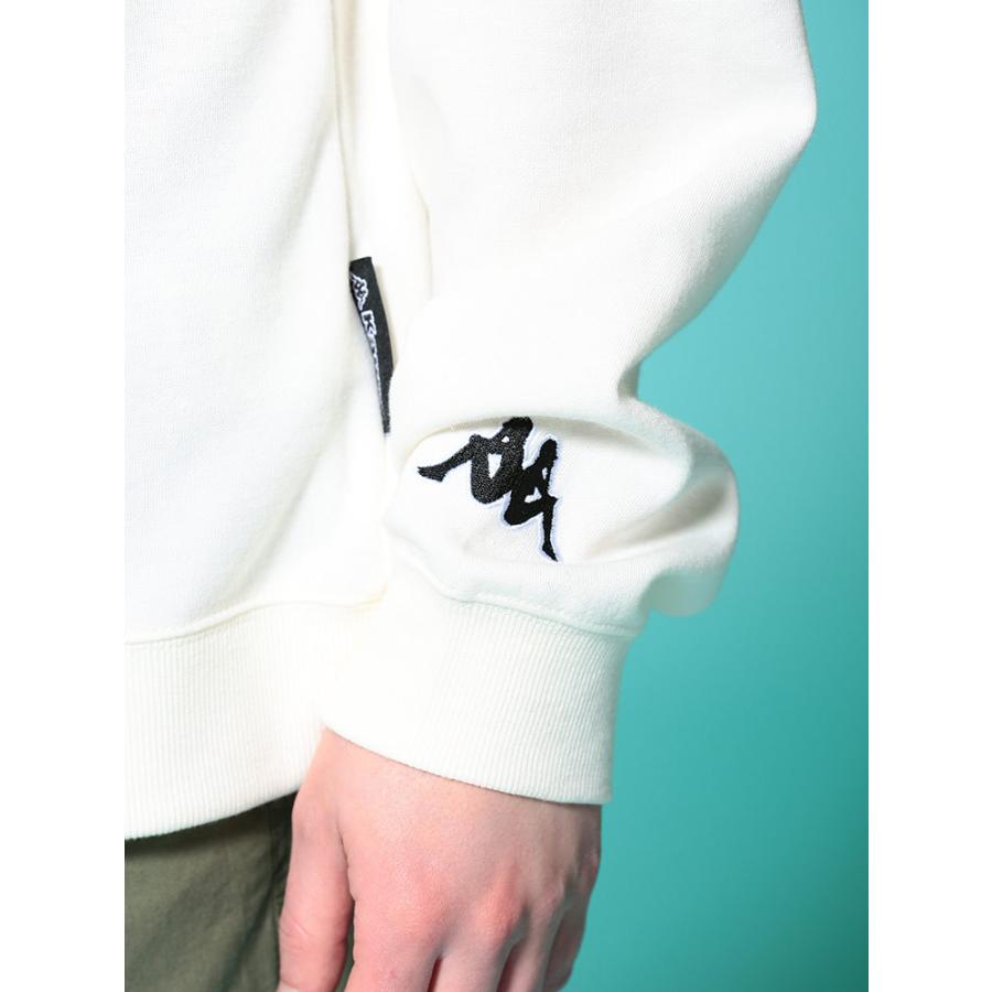 Kappa（カッパ） シャツ 切り替え エンボスロゴ ハーフジップ 長袖