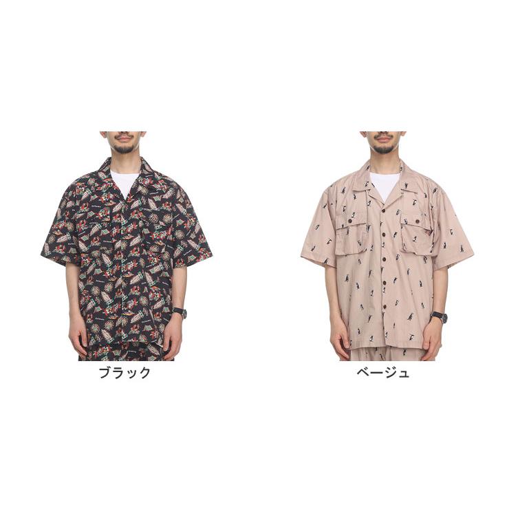 Coleman（コールマン） シャツ ポケット付き 総柄プリント オープン 