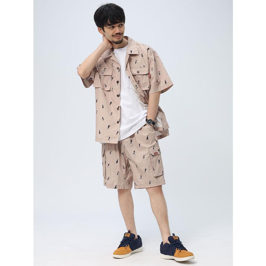 Coleman（コールマン） シャツ ポケット付き 総柄プリント オープン 