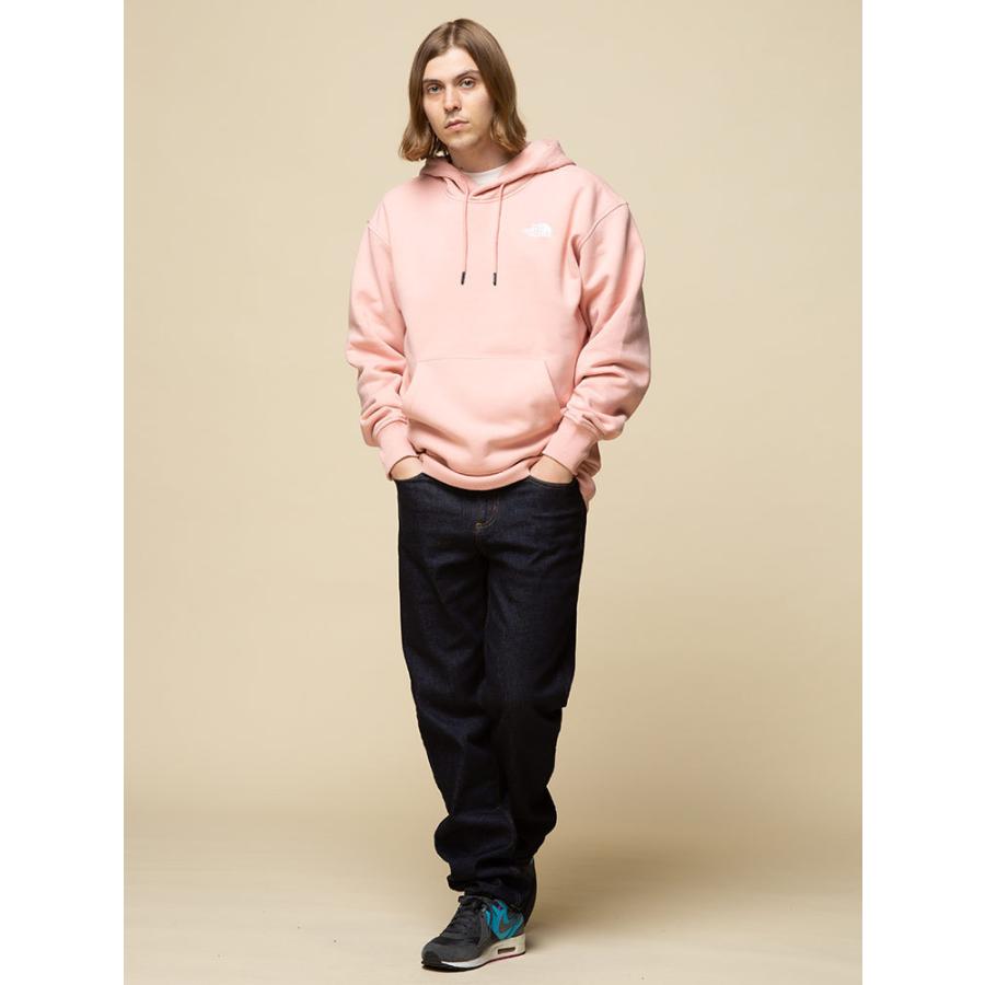 ノースフェイス プリント スウェット パーカー L 裏起毛 プルオーバー ピンク THE NORTH FACE - ノースフェイス プリント スウェット フード