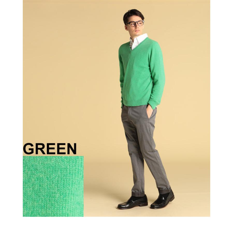 カシミヤ セーター メンズ カシミア 100％ Vネック 長袖 秋冬用 グレー