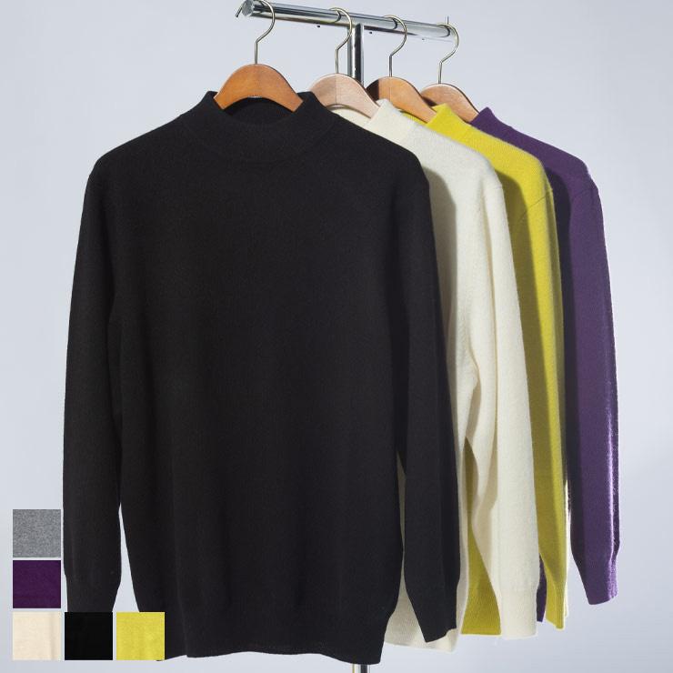 未使用 カシミヤ ハイネックニットセーター カシミヤ100% 6 XL グレー DESHENG (デシェン) カシミヤ100％ 無地 タートルネック セーター