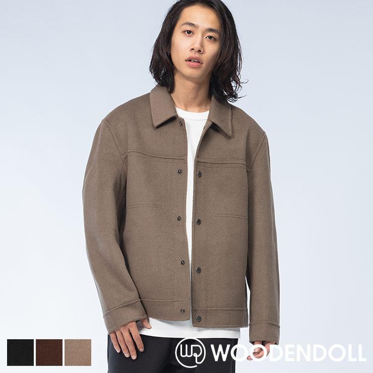 WOODENDOLL シャツ ウール100％ ステッチデザイン フルボタン