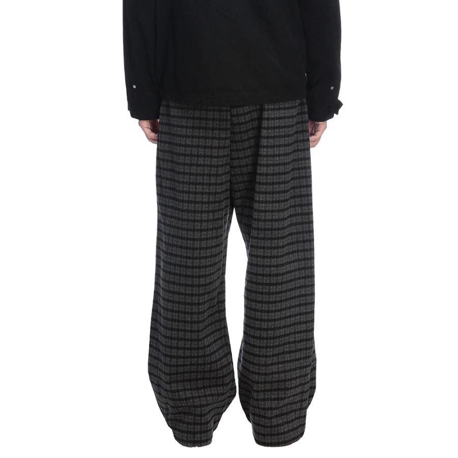 WOODENDOLL (ウッディンドール) ウール調 チェック柄 ワイドパンツ