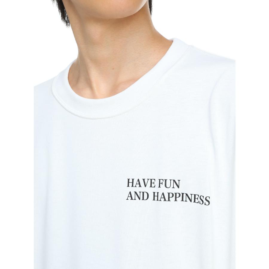 HAVE FUN AND HAPPINESS (ハブファンアンドハピネス) プリント クルーネック 長袖 Tシャツ DRYCOTTONY Heavy Weight L/S TEE BD0108｜hzenmall｜03