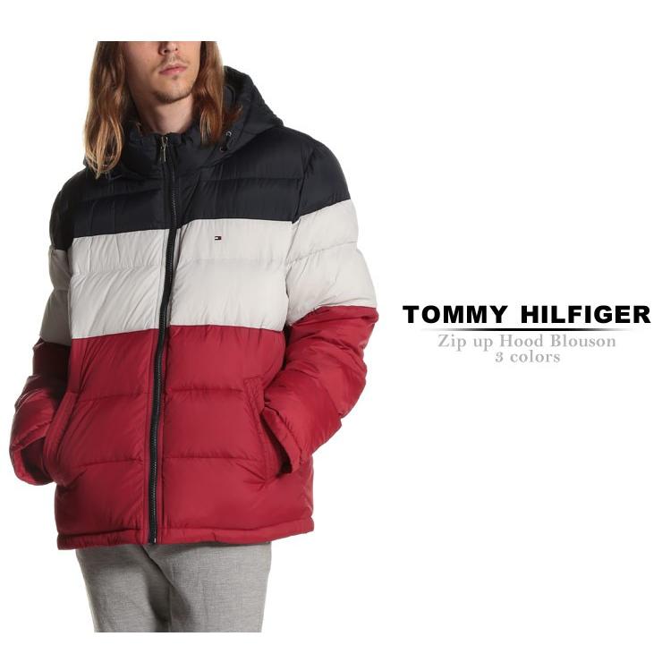 TOMMY HILFIGER トリコロールカラー 中綿 フルジップ ブルゾン
