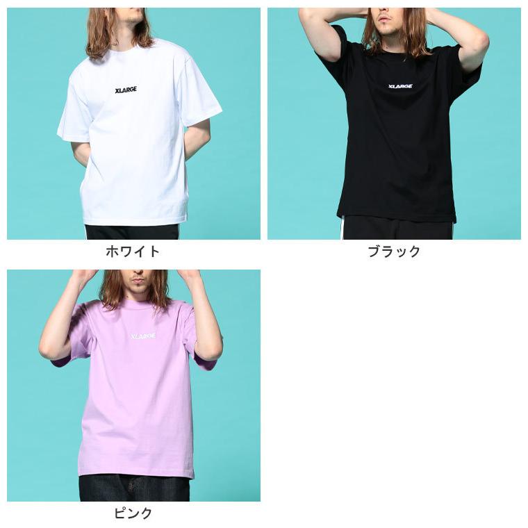 エクストララージ Tシャツ XLARGE フロントロゴ刺繍 クルーネック 半袖