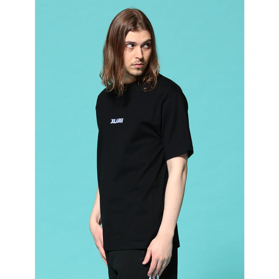 エクストララージ Tシャツ XLARGE フロントロゴ刺繍 クルーネック 半袖