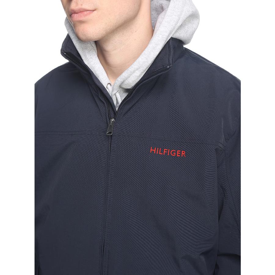 トミーヒルフィガー ジャケット パーカー 撥水 ブルゾン ユニセックス TOMMY HILFIGER アウター フード収納 メンズ 78J3386