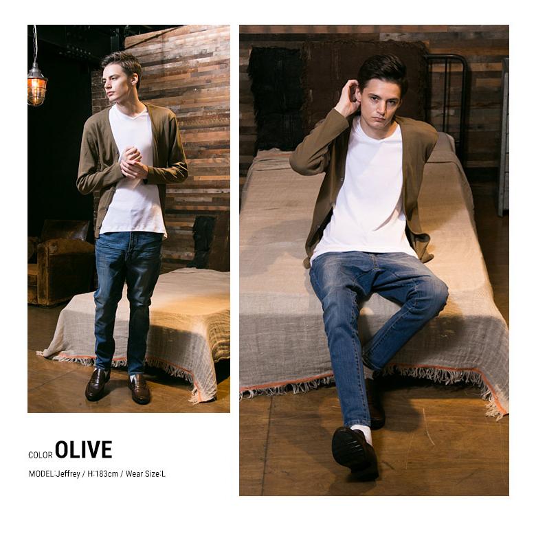 カーディガン メンズ レディース 春 男女兼用 綿 コットン100 フライス 事務 スクール オフィス 通勤 通学 S M L 2l 3l 4l 5l 大きいサイズ有 原宿ゼンモール 通販 Yahoo ショッピング