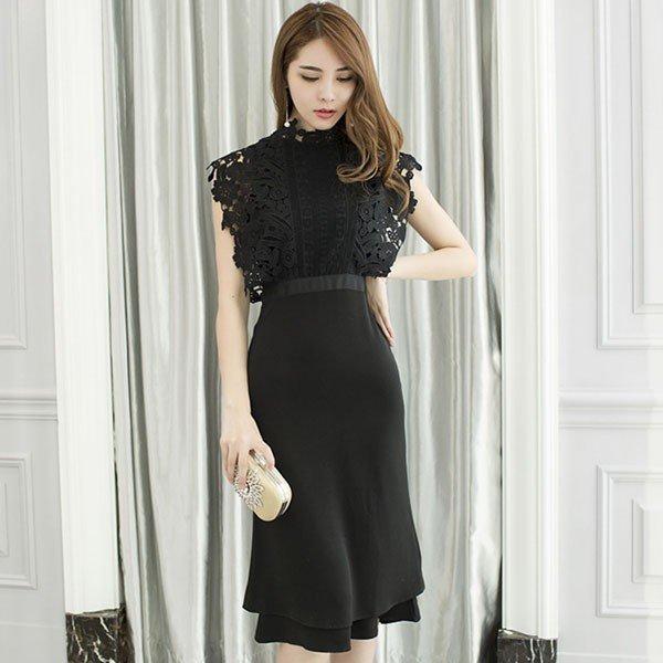 全国一律送料無料 パーティードレス 大きいサイズ ロング丈 結婚式 40代 袖無し フォーマルドレス レースワンピース お呼ばれ 二次会 披露宴 謝恩会 上品 おしゃれ