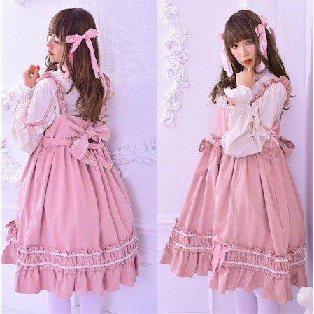 /レディース ブラウス セット ロリータファッション ワンピースジャンパースカート Lolita 長袖 半袖 膝丈 ゴスロリ ドレス ガーリー｜hzxyahu2020｜03