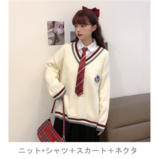 セーラー服 学生制服 JK制服 上下セット 長袖 スーツ ニットベスト フリルスカート 学生服 制服 学園祭 入学式 卒業式 コスプレ cosplay｜hzxyahu2020｜02