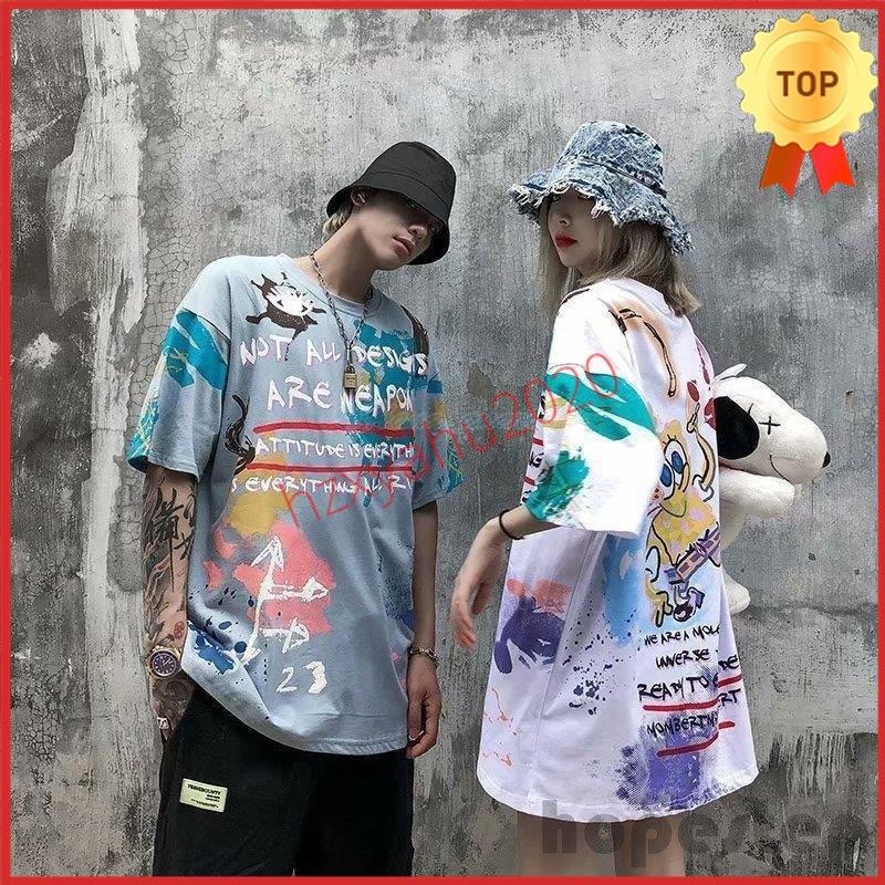 Tシャツ メンズ レディース タイダイ柄 半袖 夏 トップス ゆるい 韓国ファッション 原宿系 ヒップホップ ダンス カジュアル ストリート風 個性的 交換無料 トップス パーカー タイダイ柄 韓国 韓国ファッション オシャレ ストリート