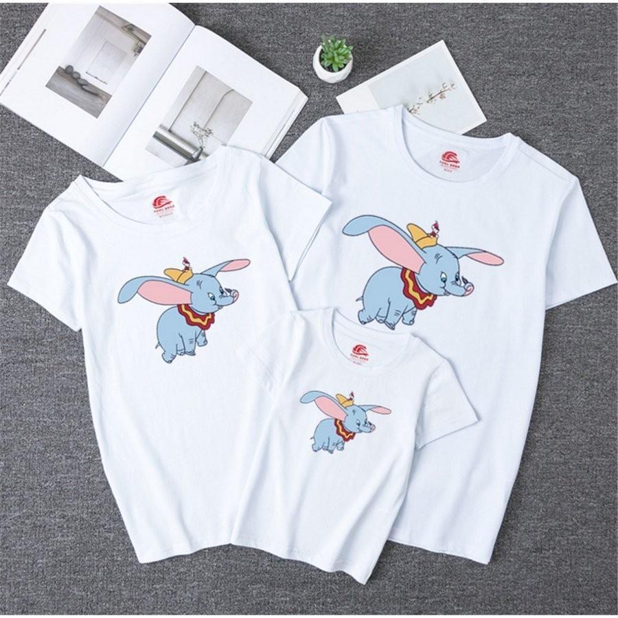 子供服　ダンボのプリント　親子服　半袖Tシャツ家族Ｔシャツ　半袖ヘッドＴシャツ 　家族お揃い カップル 　親子お揃い 親子ペアルック｜hzxyahu2020｜02