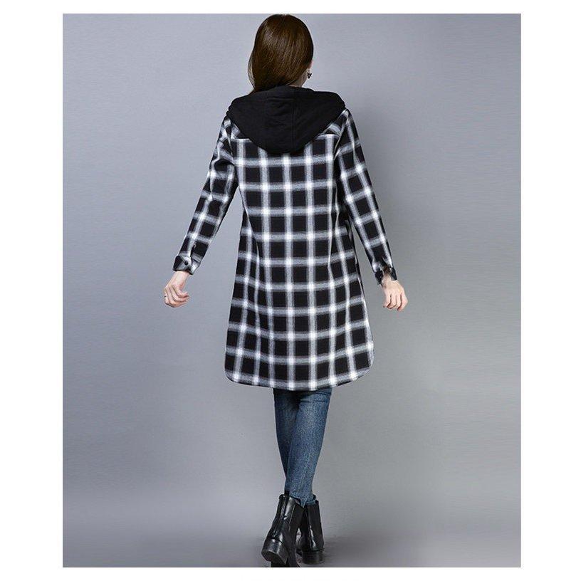 1年保証 ネルシャツ チェック シャツ ロング レディース アウター 秋冬 秋服 秋物 あたたか 裏ボア 大きいサイズ トップス Tdgsm Ru