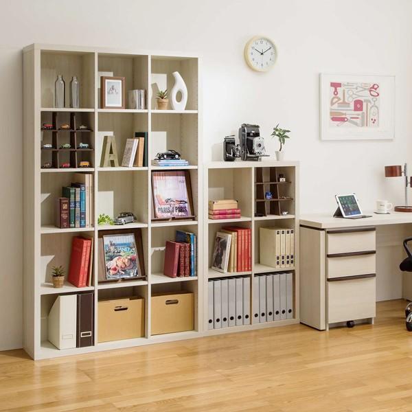 本棚 フリー ラック ブロック 3列 3段 可動棚 木製 おしゃれ シェルフ ファイル 約 幅110 奥行28 高さ113 Cm 小さい 小型 背の低い 棚 Sep 1111 インテリアのイーマイルーム 通販 Yahoo ショッピング