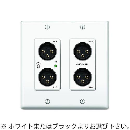 unDX4I ATTERO TECH 4x2チャンネル 2ギャング USウォールプレート XLR IN unDX4I (ブラック/ホワイト)