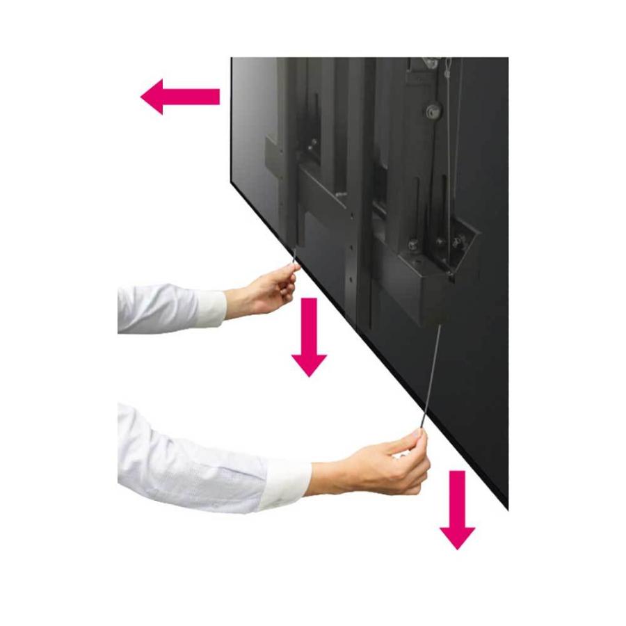 GHW-90 オーロラ AURORA 大型フラットディスプレイ用 壁面ハンガー(マルチ/プッシュアップタイプ) GHW-90