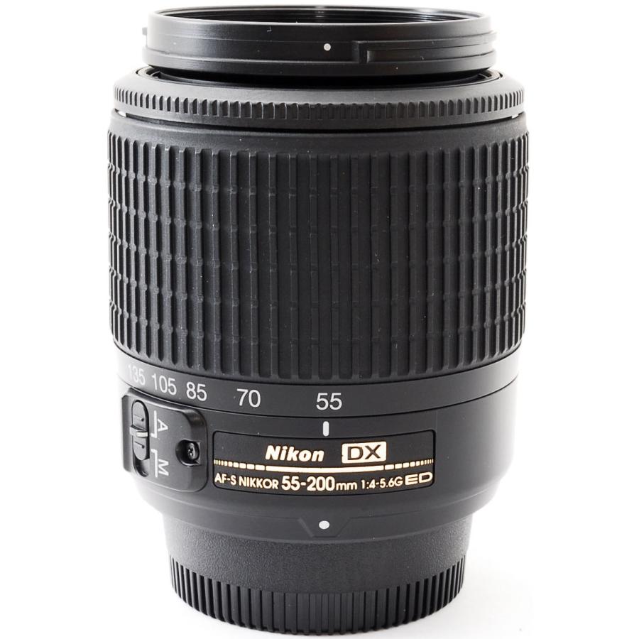 美品 ニコン Nikon AF-S 55-200m☆付属品多数！☆レンズフード付 NIKKOR ニコン 望遠レンズ Nikon AF-S DX Zoom-Nikkor 55-200mm f/4