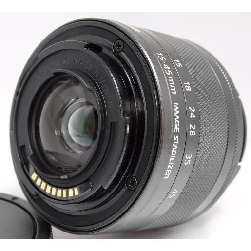 標準レンズ 中古 CANON キヤノン EF-M 15-45mm F3.5-6.3 IS STM グラファイト｜i-camera-shop｜02