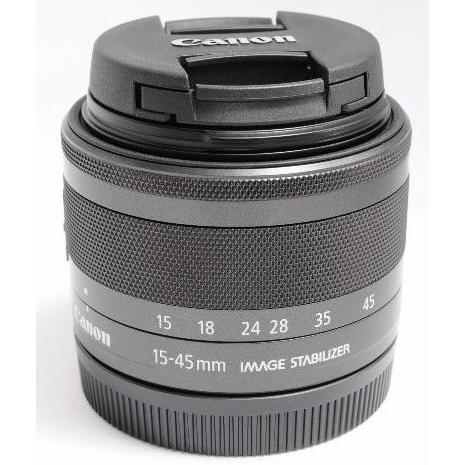 標準レンズ 中古 CANON キヤノン EF-M 15-45mm F3.5-6.3 IS STM グラファイト｜i-camera-shop｜03