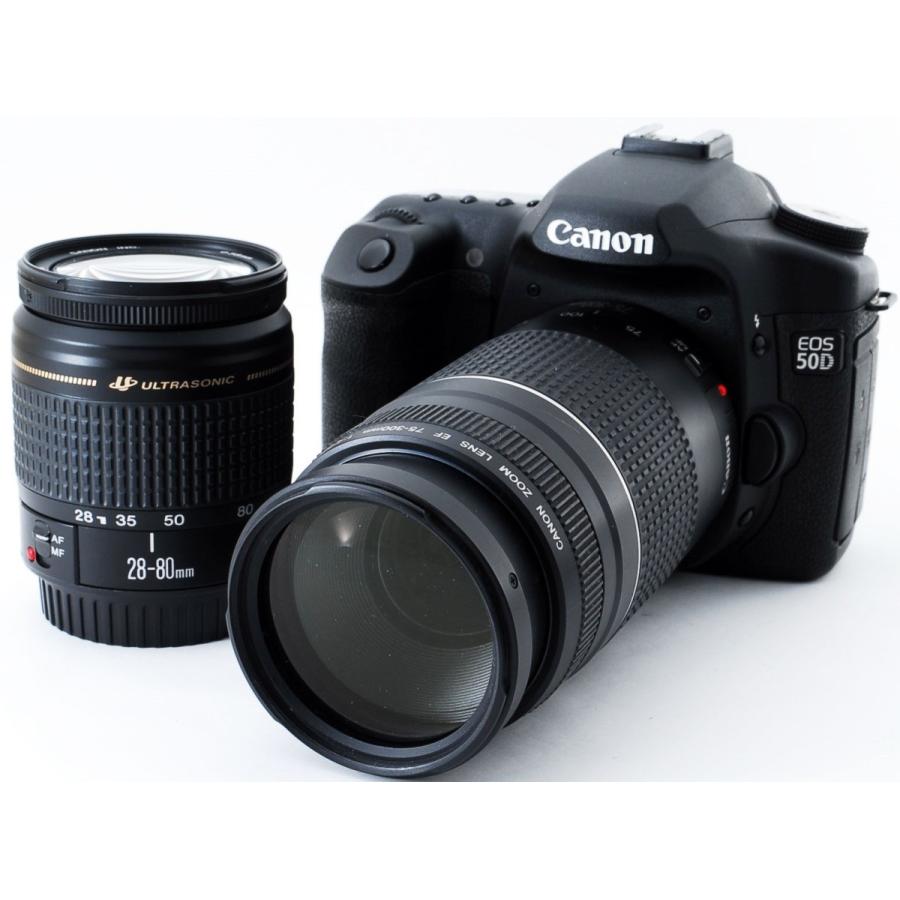 キヤノン デジタル一眼 CANON EOS 50D ダブルズーム 中古 新品SDカード＆ボディジャケット付き 届いてすぐに使える｜i-camera-shop