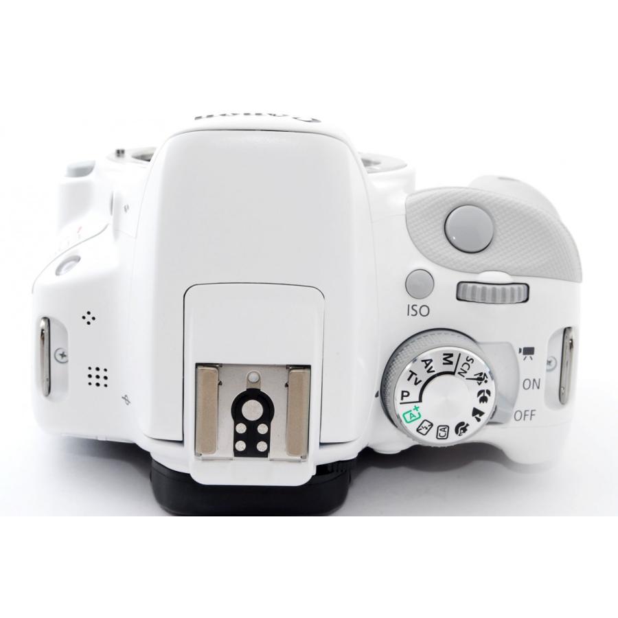 カメラ デジタルカメラ キヤノン デジタル一眼 CANON EOS Kiss X7 ホワイト レンズキット 中古 SDカード付き