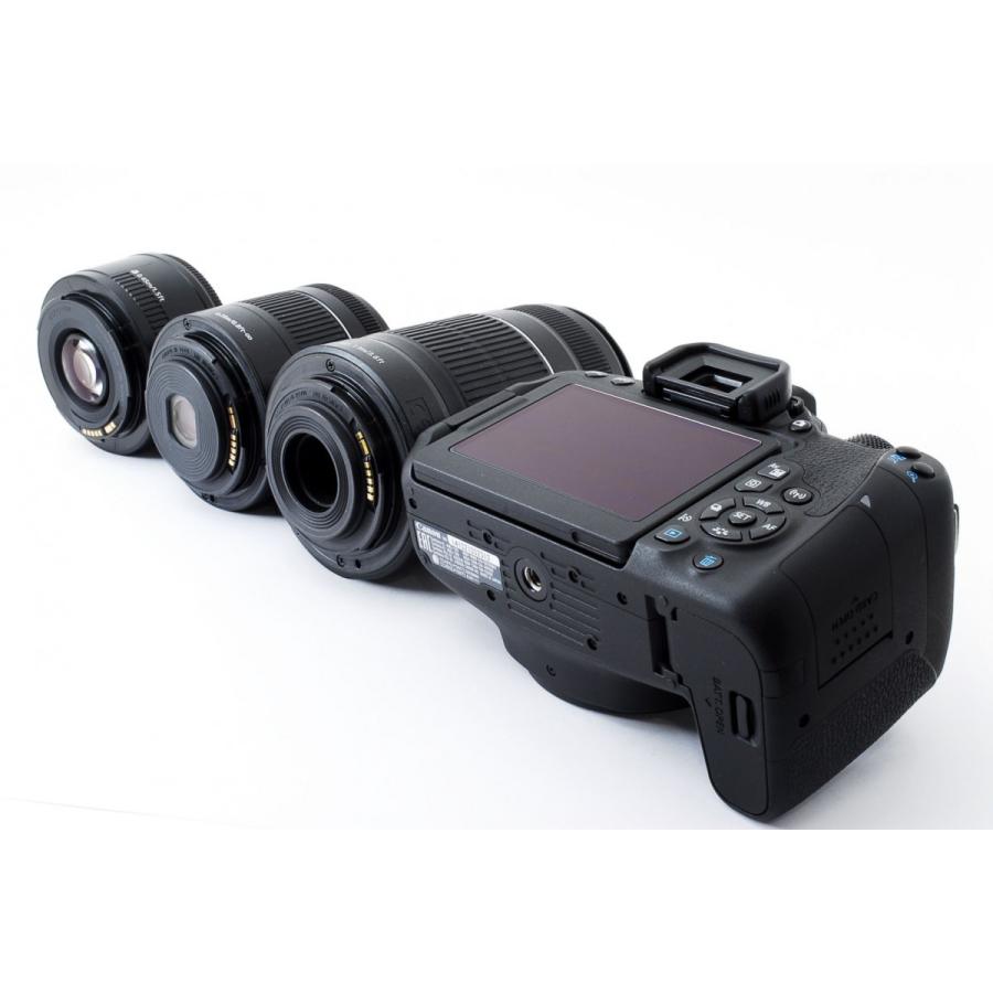 WiFi機能搭載☆Canon Kiss X9i トリプルセット☆高スペックカメラ EOS キヤノン デジタル一眼 CANON Kiss X9i トリプルレンズ 中古 Wi-Fi