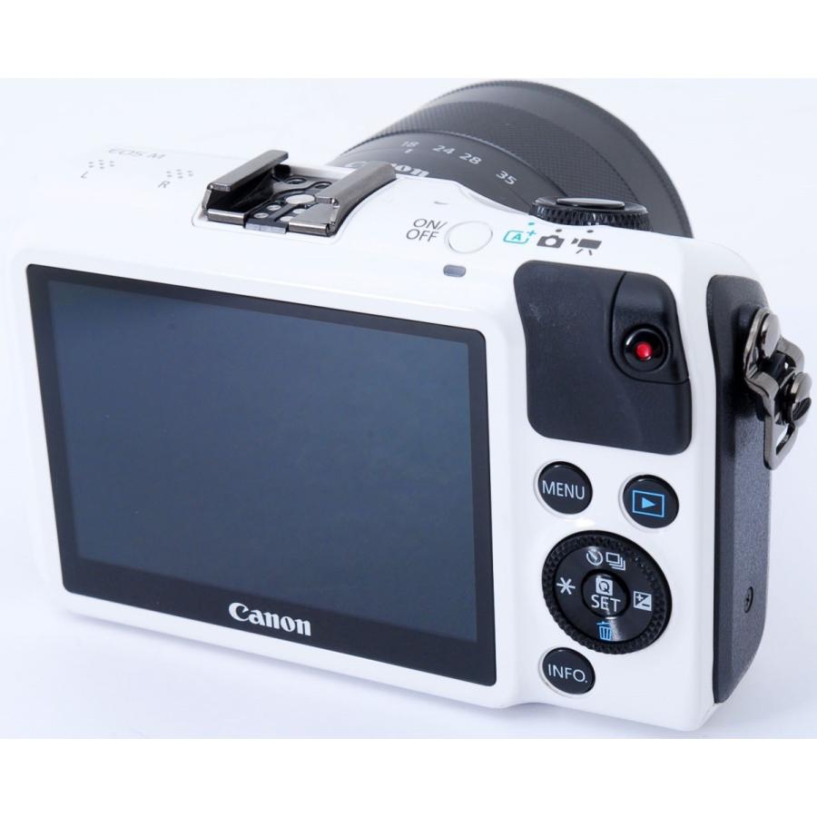 Canon EOS M ホワイト ミラーレスカメラ EOS M キヤノン ミラーレス CANON ホワイト レンズキット 中古
