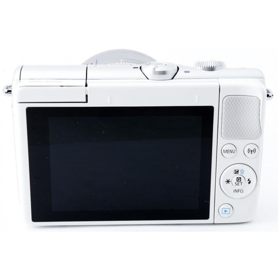 EOS キヤノン ミラーレス一眼 CANON M100 レンズキット ホワイト EOS キヤノン ミラーレス一眼 CANON M100 レンズキット ホワイト