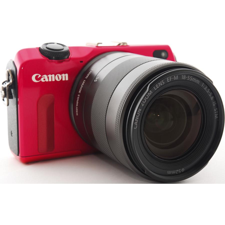 キヤノン ミラーレス CANON EOS M2 レンズキット レッド Wi-Fi搭載 SDカード付き｜i-camera-shop｜03