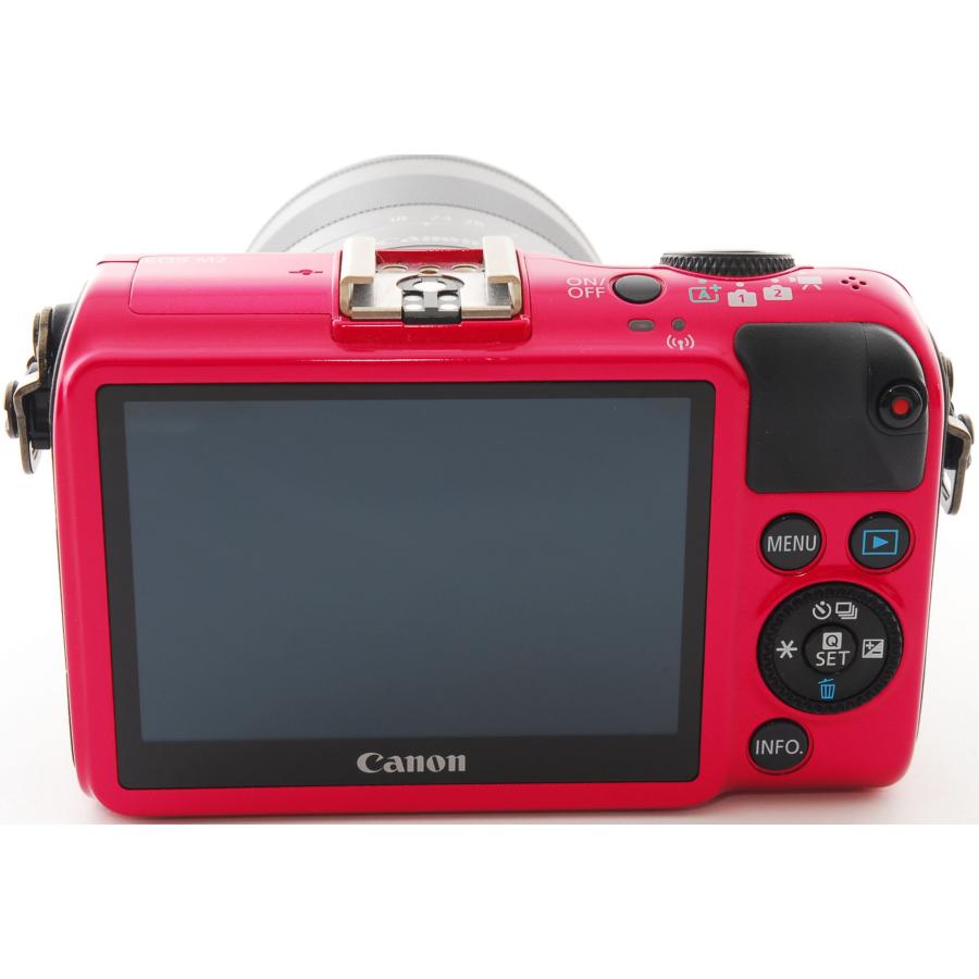 キヤノン ミラーレス CANON EOS M2 レンズキット レッド Wi-Fi搭載 SDカード付き｜i-camera-shop｜05