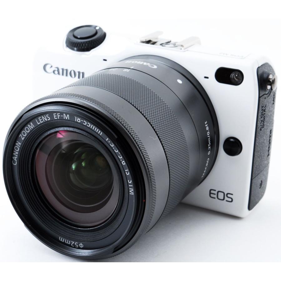 ミラーレス 中古 Wi-Fi搭載 CANON キヤノン EOS M2 レンズキット ホワイト SDカード付き :CANON-EOS-M2-LK-White:Iさんの camera shop