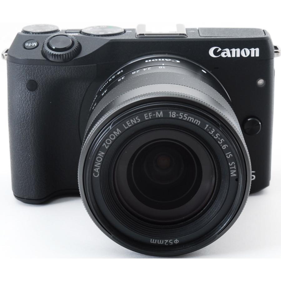 Wi-Fi対応♪ Canon EOS M3 ブラック 18-55mmレンズキット 【公式通販】