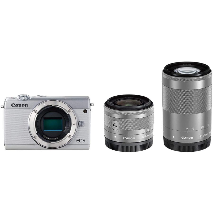 Canon EOS M100 レンズ付きキット Amazon | Canon ミラーレス一眼カメラ EOS M100 ダブルレンズ