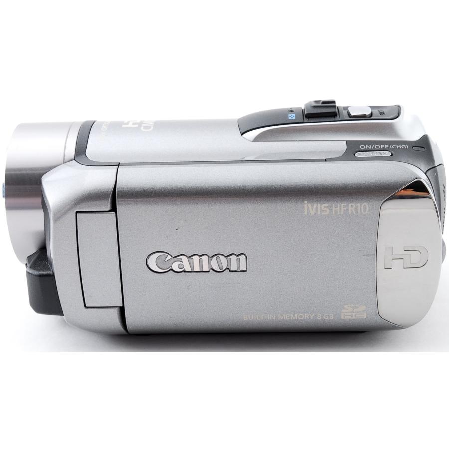 キヤノン ビデオカメラ CANON iVIS HF R10 シルバー 中古 新品SDカード付き 届いてすぐに使える｜i-camera-shop｜07