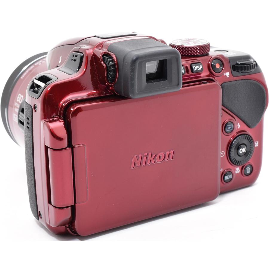 COOLPIX P ニコン コンデジ Nikon P600 レッド 中古 Wi-Fi搭載 新品SD