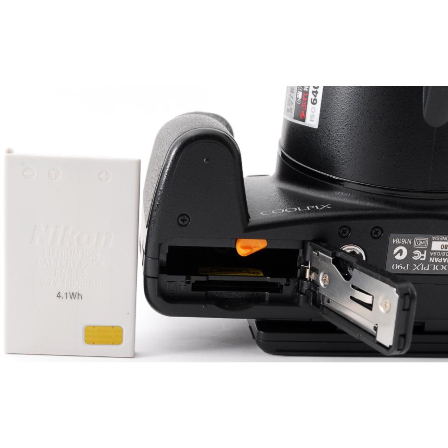 COOLPIX ニコン コンデジ Nikon P90 中古 新品SDカード ＆カメラケース