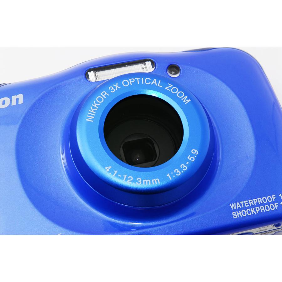 COOLPIX W デジタルカメラ 防水 Nikon ニコン W100 ブルー 中古 Wi-Fi