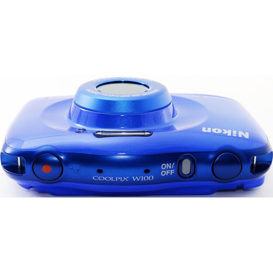 COOLPIX W デジタルカメラ 防水 Nikon ニコン W100 ブルー 中古 Wi-Fi