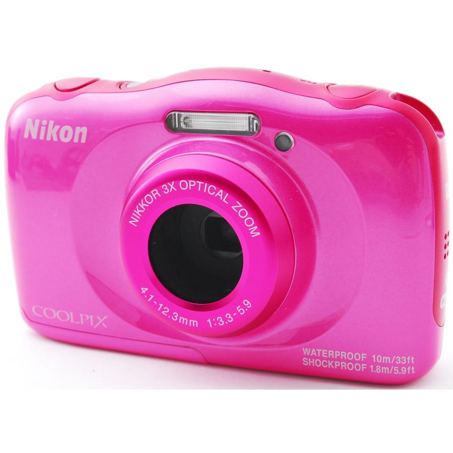 【ほぼ新品】Nikon COOLPIX W100 ピンク デジカメ 純正 希少品 COOLPIX W ニコン コンデジ Nikon W100 ピンク 中古 Wi-Fi