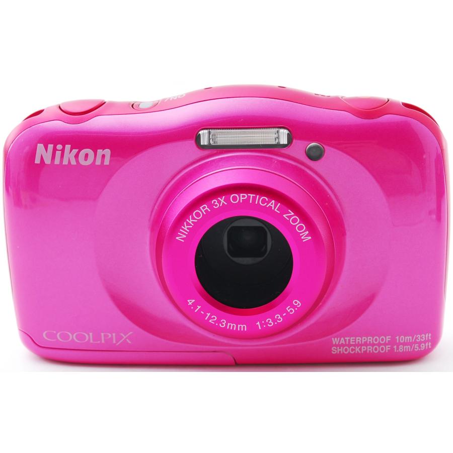 COOLPIX W ニコン コンデジ Nikon W100 ピンク 中古 Wi-Fi