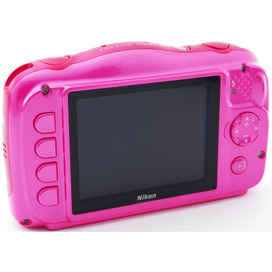 【美品・完動品】Nikon Coolpix W100 Pink ピンク COOLPIX W ニコン コンデジ Nikon W100 ピンク 中古 Wi-Fi