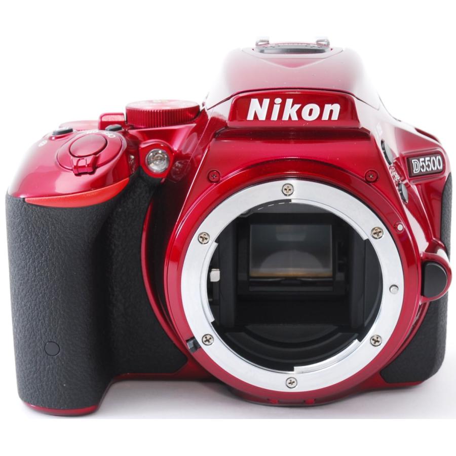 ニコン デジタル一眼 Nikon D5500 ダブルズームキット レッド Wi-Fi