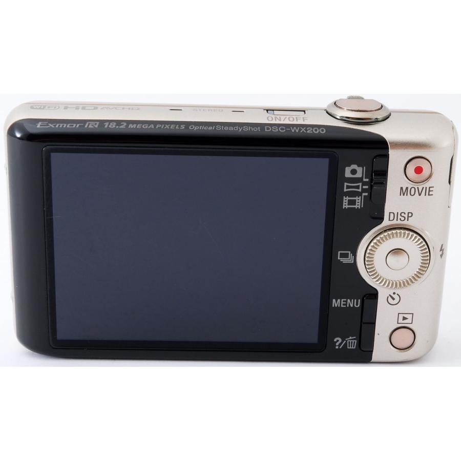サイバーショット コンデジ ソニー SONY DSC-WX200 ゴールド 中古 Wi